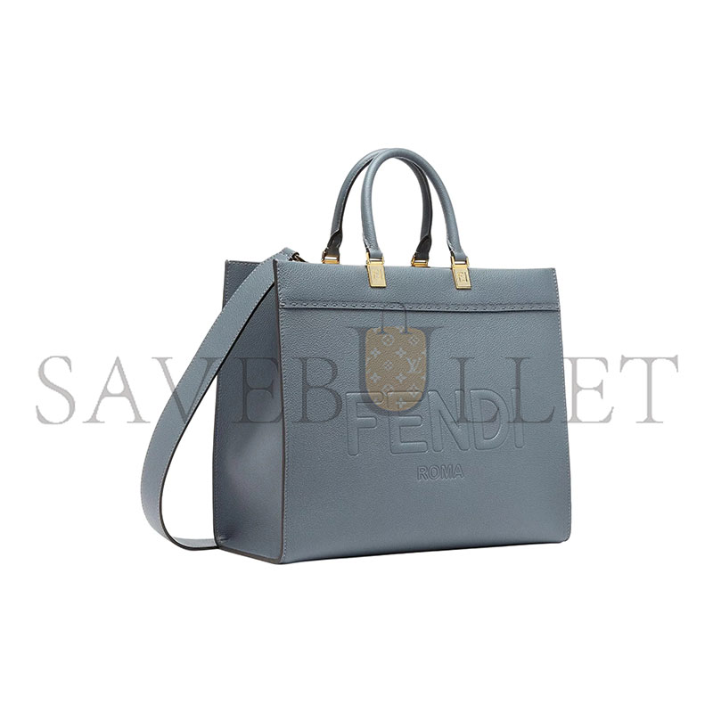 F**di sunshine medium leather blue 8bh414as79f1ppt (35*31*17cm)